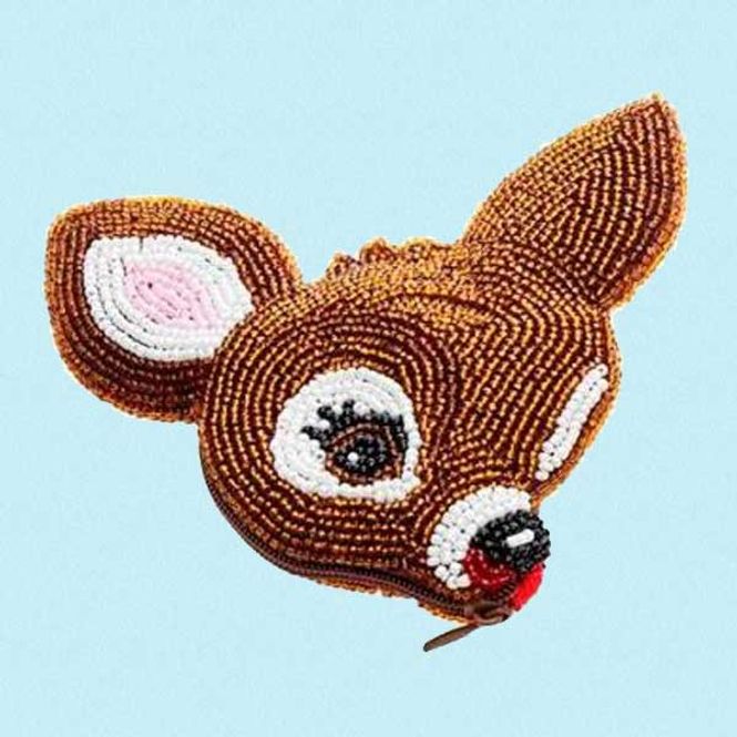 Hovedbilde Pung Bambi perlebrodert
