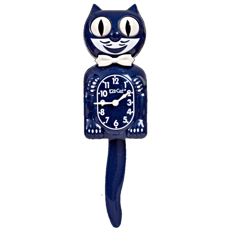 Kit-Cat glitterklokke Limited Edition Galaxy Blue