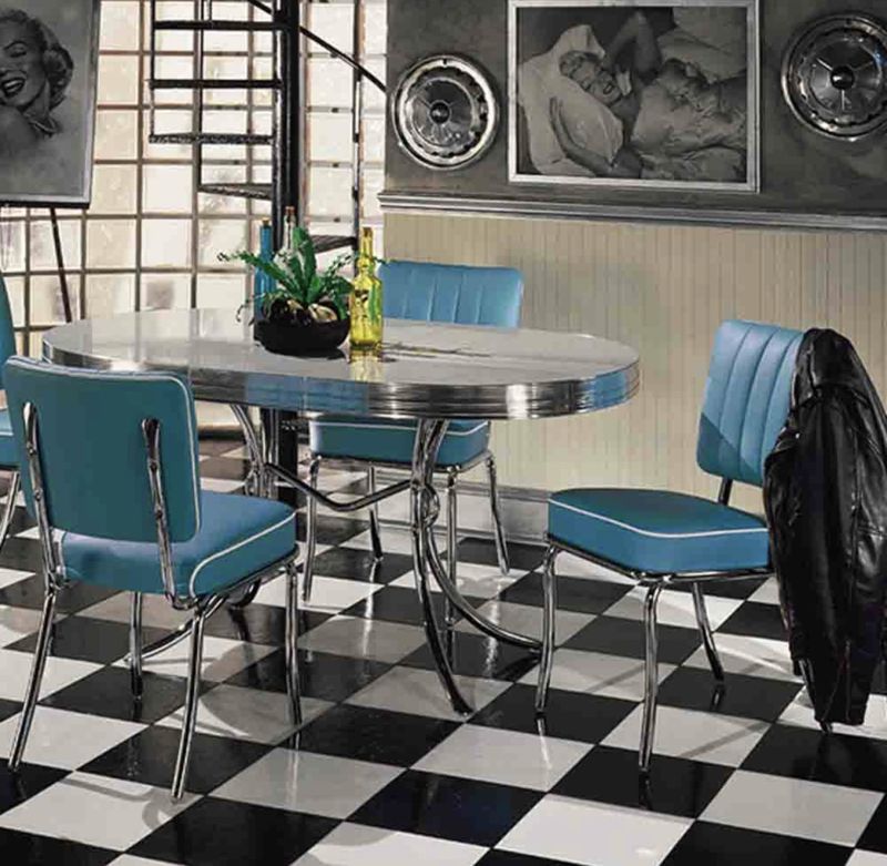 Arcade dinerstol WP Chrome
