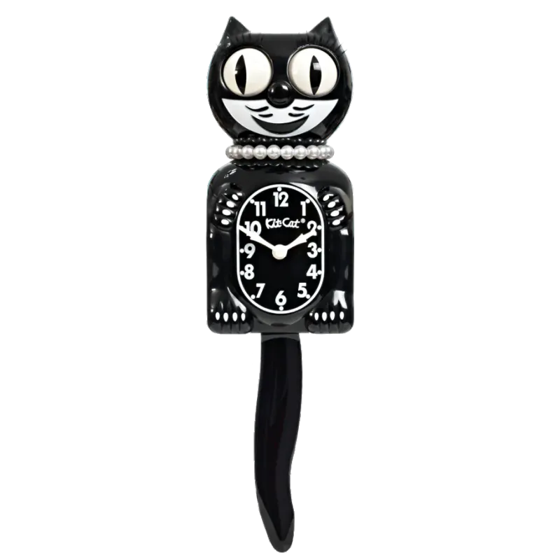 Kit-Cat klokke Limited Edition Classic Black Lady