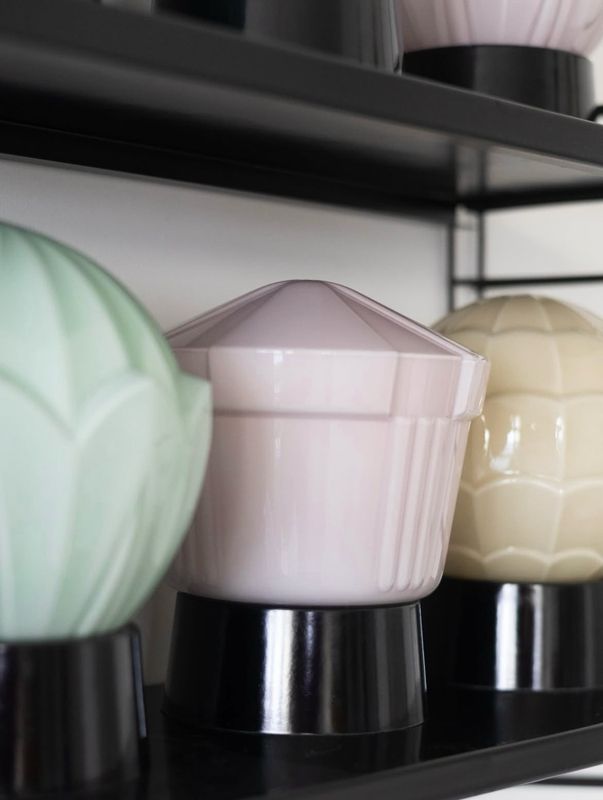 Thabur bordlampe Tulp blå