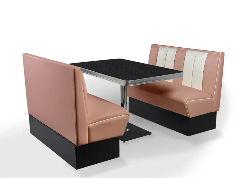 Dinerbooth sett komplett med bord 120 cm 