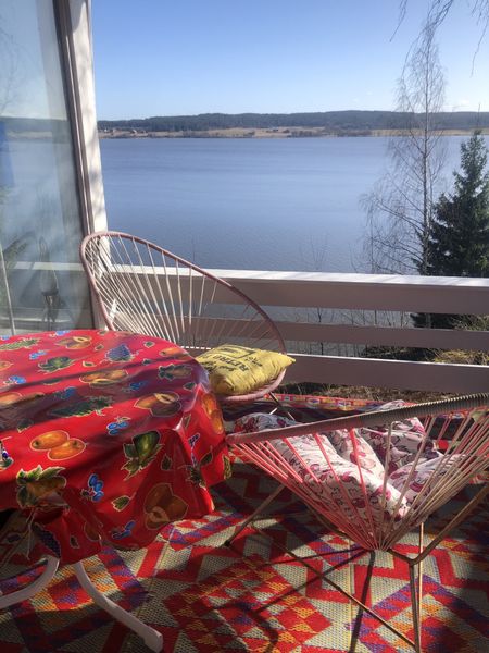 Voksduk r&oslash;d med frukter