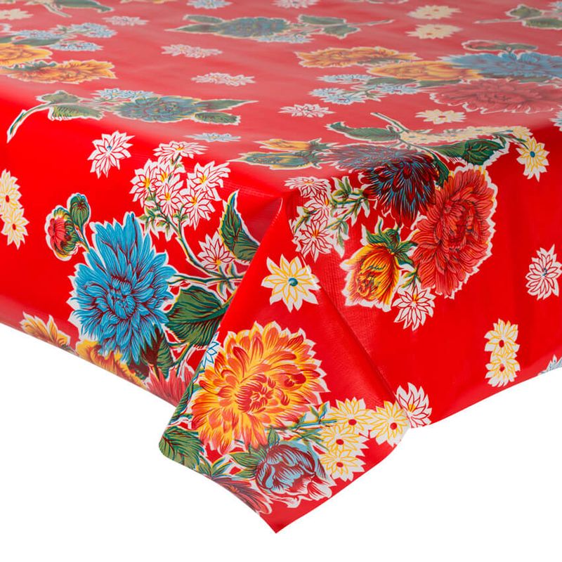 Voksduk Crisantemos rød