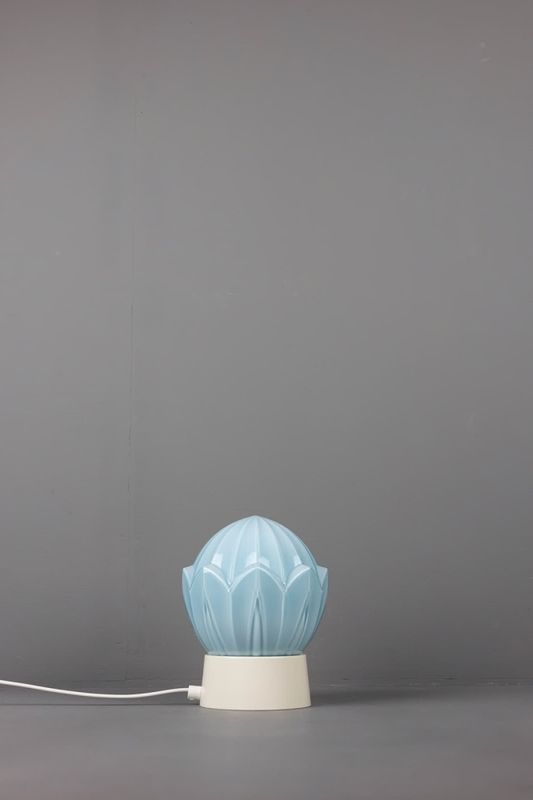 Thabur bordlampe Tulp blå
