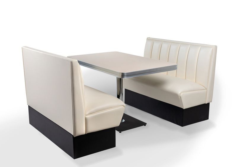 Dinerbooth sett komplett med bord 120 cm 