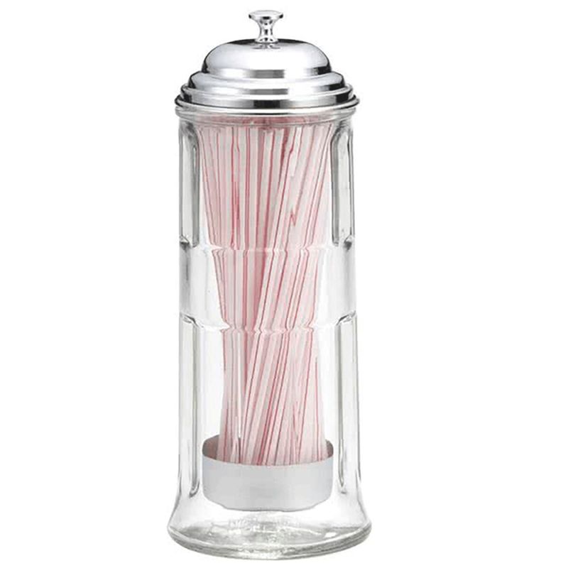  Sugerørdispenser i glass