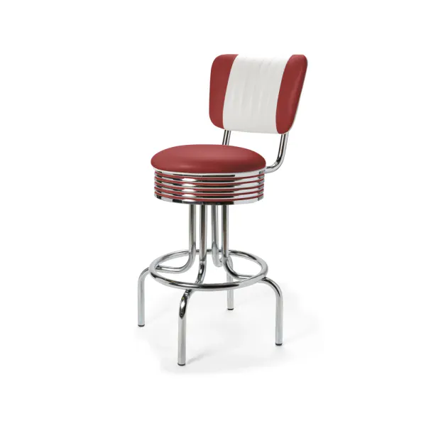 Airline Barkrakk med rygg CB 66 cm Chrome