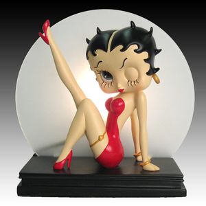 Hovedbilde Betty Boop 23 cm lampe Leg ...