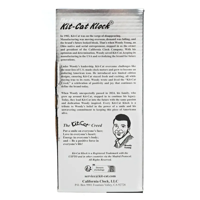 Kit-Cat klokke Limited Edition Classic Black Lady