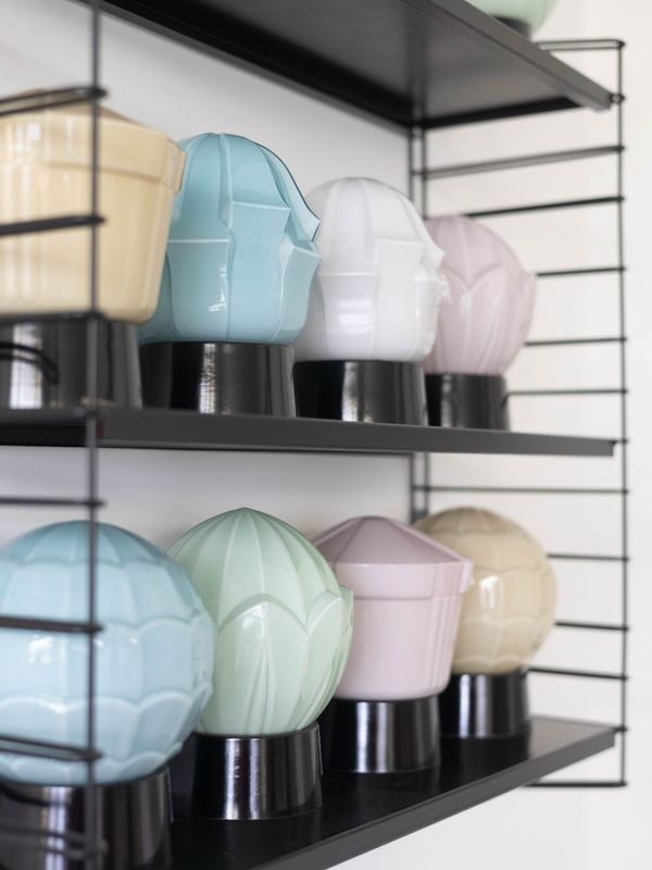 Thabur bordlampe Tulp blå