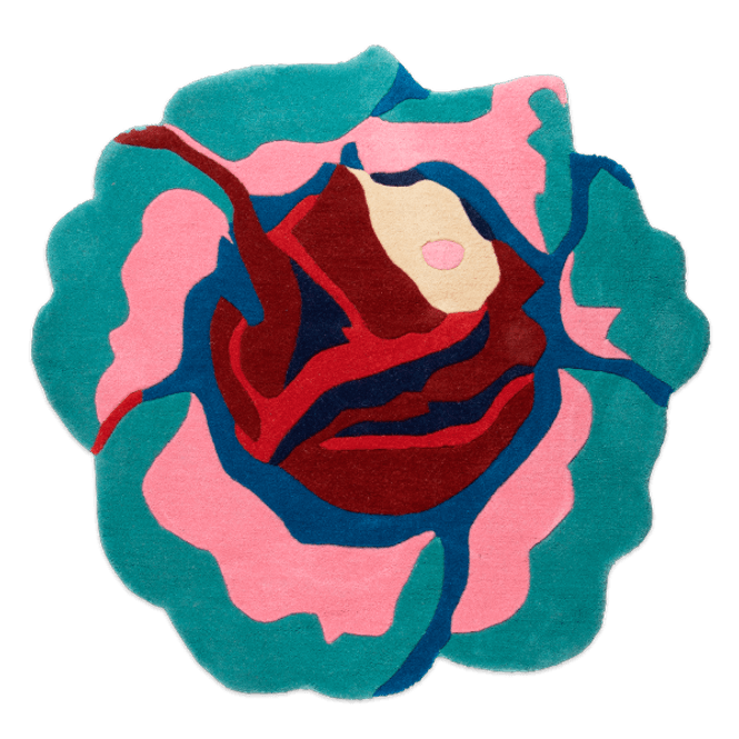 Hovedbilde Teppe Rose i mint